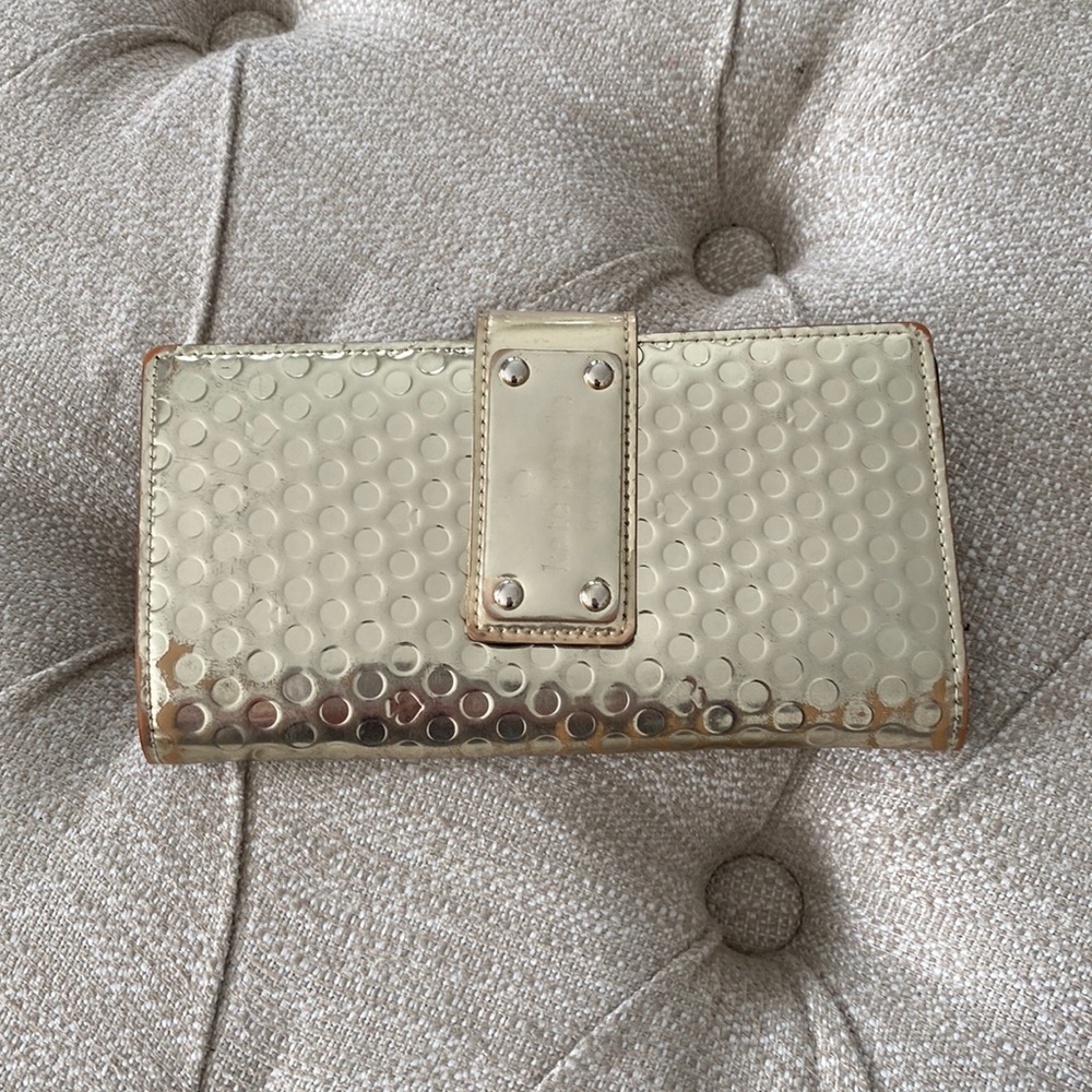 Kate Spade Gold Shiny Wallet